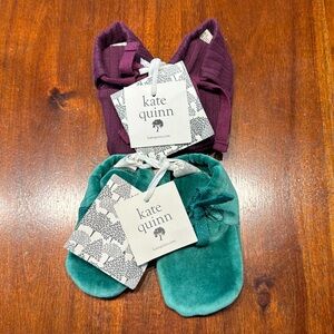 Kate Quinn 3-6 months tie booties NWT